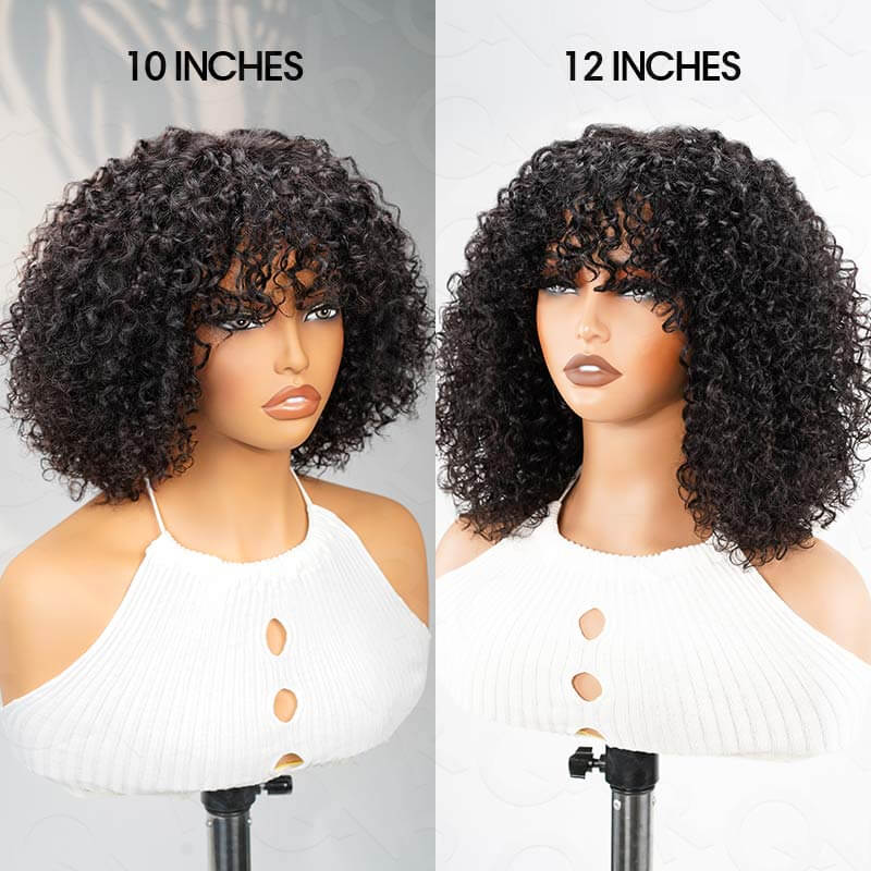 Length Difference Between 10 inch And 12 Inch Short Bob Wigs