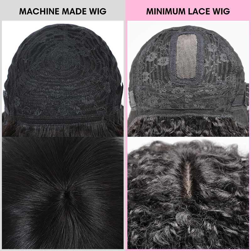 Bob Wig Cap Difference Between Machine Made Wig And Minumum Lace Wig