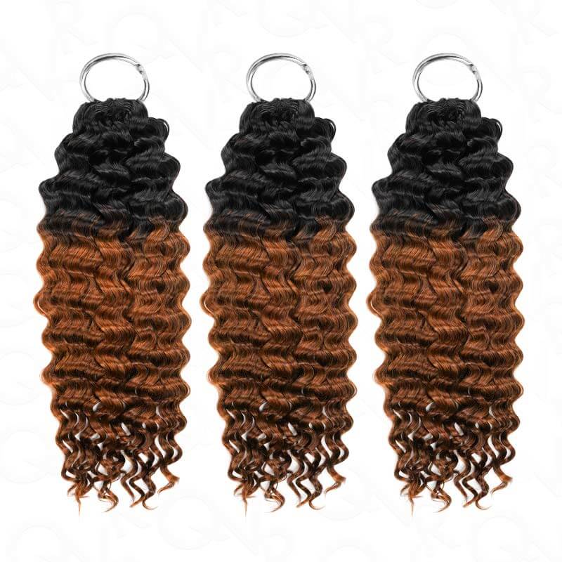 3Pcs Water Wave t1b/30 Ombred Crochet Hair Extensions