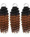 3Pcs Water Wave t1b/30 Ombred Crochet Hair Extensions