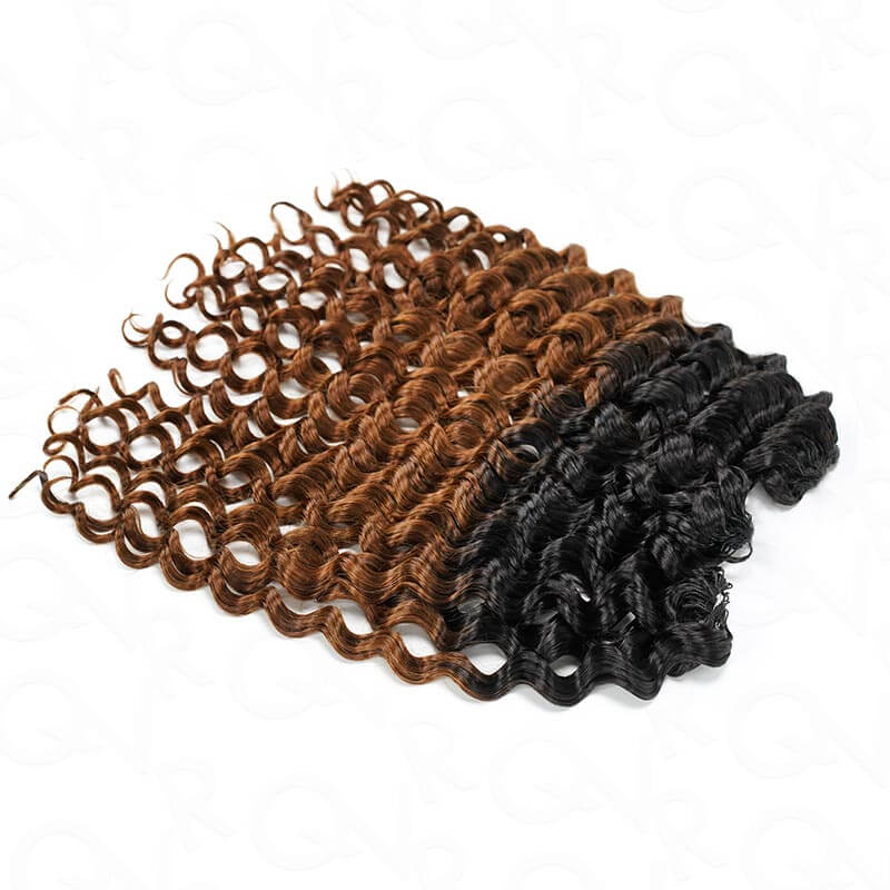 Voluminous Water Wave T1B/30 Human Hair Crochet Braids
