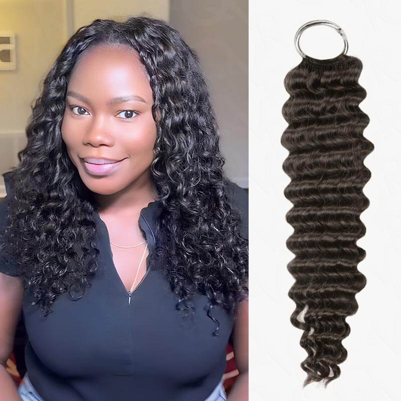 QVR Ramen Curl Black Crochet Human Hair Extensions – QVR Hair
