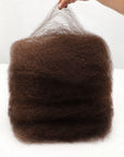 QVR Dark Brown Afro kinky Bulk Hair Extensions For Braiding Dreadlock Human Hair