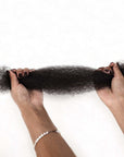 QVR Natural Black Afro kinky Bulk Hair Extensions For Braiding Dreadlock Human Hair