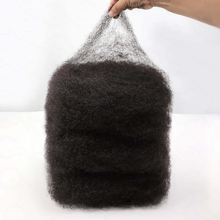 QVR Afro Kinky Human Hair #1BBlack Bulk for Twists & Braids – QVR Hair
