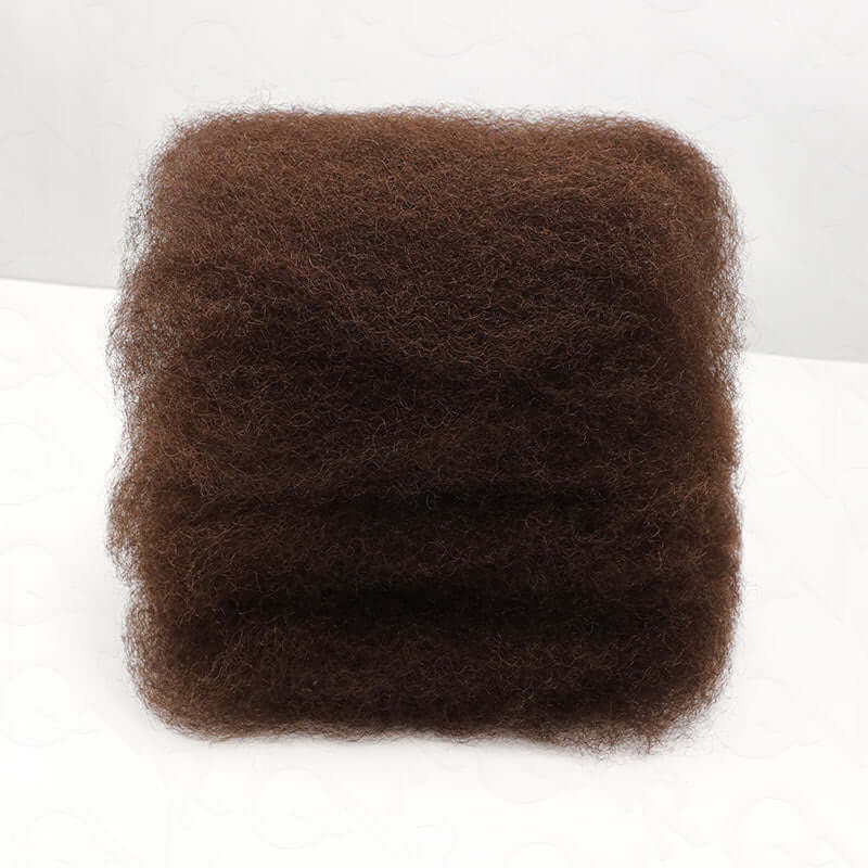 QVR Dark Brown Afro kinky Bulk Hair Extensions For Braiding Dreadlock Human Hair