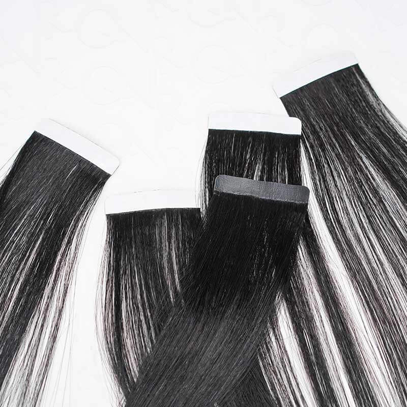 qvr hair tape in hair extensions straight hair texture