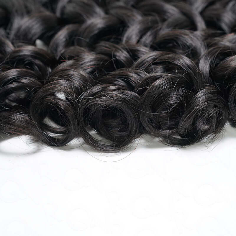 QVR French Curl Human Bulk Hair Extensions for Boho Knotless Braiding