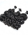 QVR French Curl Human Bulk Hair Extensions for Boho Knotless Braiding