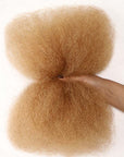 QVR Honey Blonde Color Afro kinky Bulk Hair Extensions For Braiding Dreadlock Human Hair