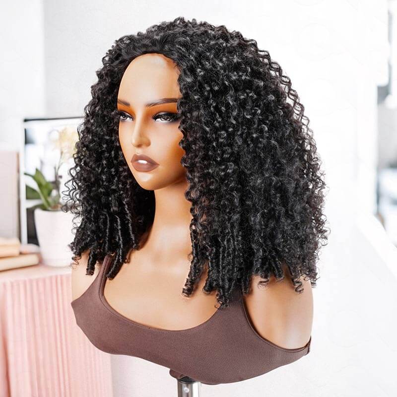 human hair half wigs burmese curls