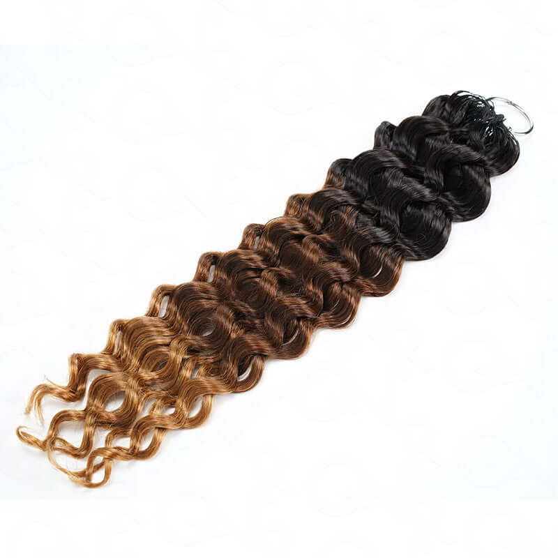 crochet hair extensions black to blonde ombred