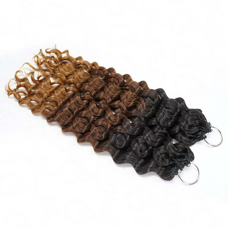 crochet hair extensions t1b/30/27 colored for protective styles