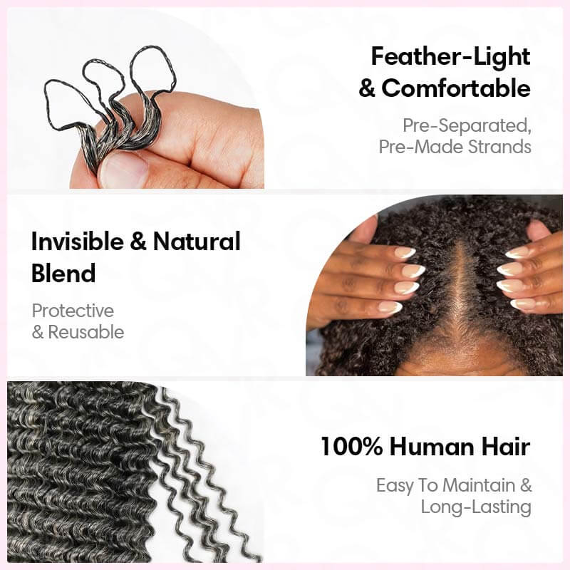 why choose our salt pepper crochet hair extensions