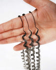 invisble knot desgin of salt pepper small kinky curly crochet human hair