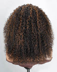 high quality human hair twist curly wigs, no solit end 