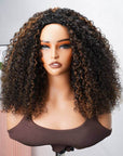 fashionable ombred colored curly wigs, twist curly texture