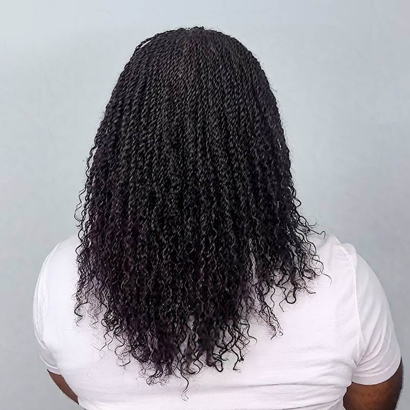 QVR Natural Black Afro kinky Bulk Hair Extensions For Braiding Dreadlock Human Hair