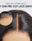 QVR Pre Everything Wear and Go Glueless Water Wave Lace Front Wig Voluminous Human Hair Wigs