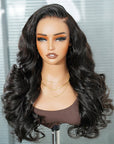 wavy lace frontal body wave human hair wigs