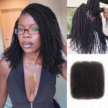 Member Sale|Upgraded No Short Hair Natural Black Afro kinky Bulk Human Hair