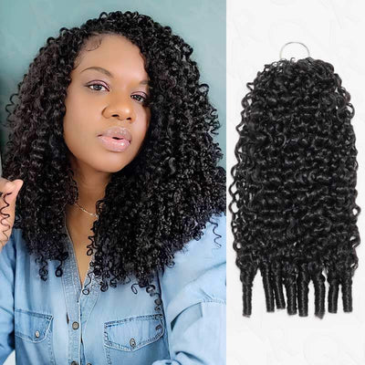 qvr hair burmese curly crochet human hair