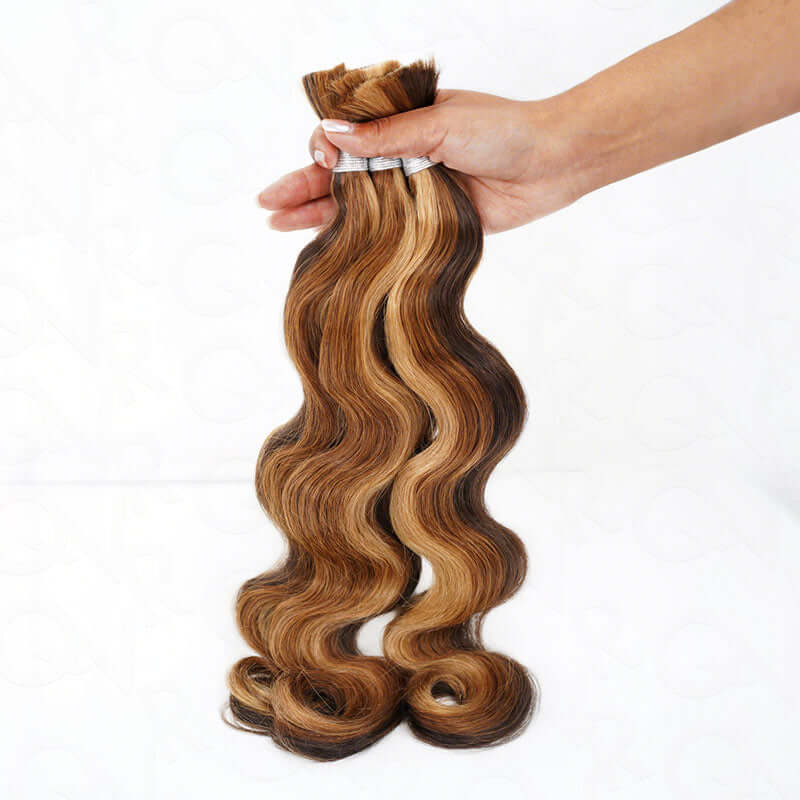 bulk human hair highlighted color for braiding