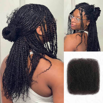 Member Sale|Upgraded No Short Hair Natural Black Afro kinky Bulk Human Hair