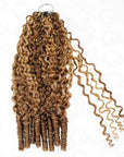 QVR Seamless Burmese Curly Feather Crochet Hair Highlight 