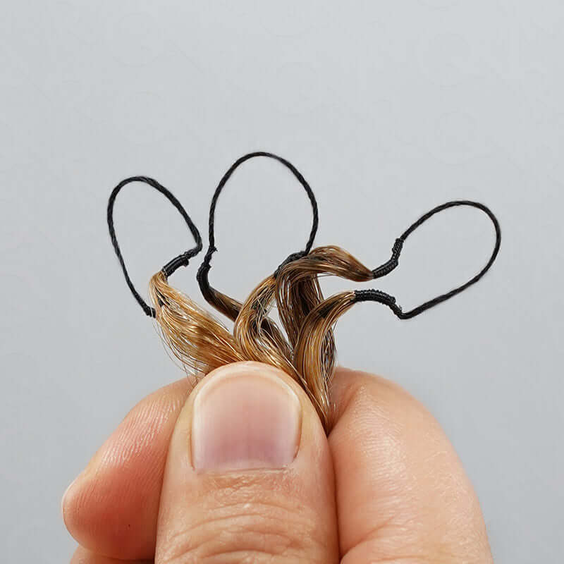 QVR Seamless Burmese Curly Feather Crochet Hair Highlight 