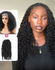 QVR Miracle Knots X Half Wig Hack Seamless Miracle Braids Human Hair Crochet Weave Hair Extension