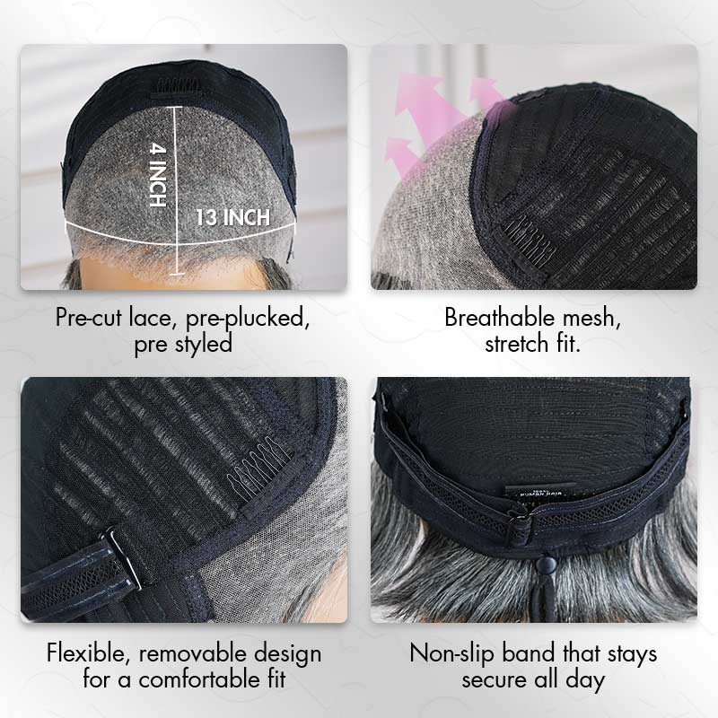 Jerry Curly Short Pixie Bob Cut Perruques de cheveux humains avec une frange Highlight Honey Blonde Perruques colorées pour les femmes noires