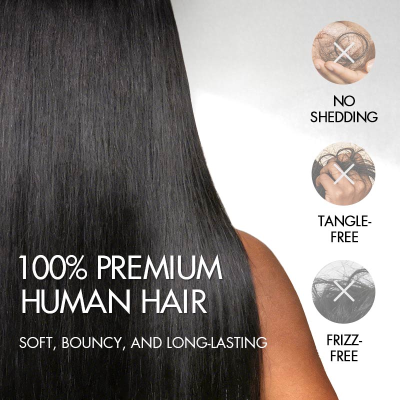 QVR Burmese Curly Feather Crochet Human Hair Ombre Brown 