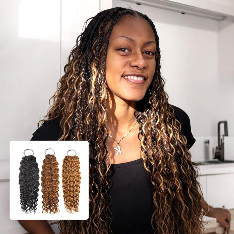 QVR Water Wave #4+#30+#27 Crochet Human Hair Extensions – QVR Hair