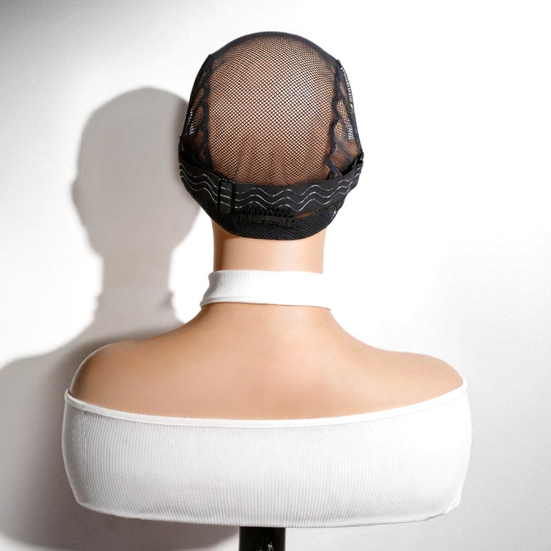 QVR Black Mesh Weaving Cap Elastic Crochet Braid Wig Caps for Making Wig