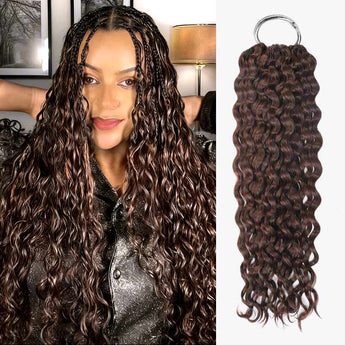 P3G5|Dark Brown Water Wave Miracle Knots Human Hair