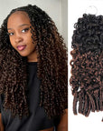 qvr crochet braids burmese curly ombre brown for black women 4c hair daily wear