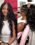QVR French Curl Human Bulk Hair Extensions for Boho Knotless Braiding