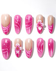 US Only|QVR Rose Red Blossom Press-On Nails