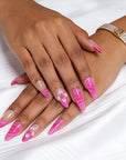 US Only|QVR Rose Red Blossom Press-On Nails