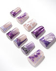 US Only|QVR Midnight Purple Butter Press-On Nails