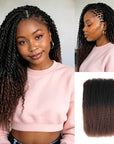 QVR Ombre Afro Kinky Bulk Braids Hair Extensions for Passion Twists & Locs