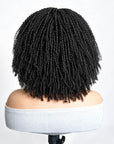 QVR Glueless Spiral Coily Curly V Part Wig Beginner Friendly Short Bob Wigs