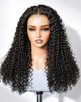 QVR Pre Everything Wear and Go Glueless Water Wave Lace Front Wig Voluminous Human Hair Wigs