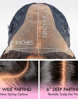QVR 4C Edges Yaki Straight 9x6 Lace Short Bob Wigs Glueless Human Hair Wig