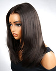 QVR Straight 9x6 Layered Short Human Hair Wig Wear and Go Glueless Bob Wig for Black Women
