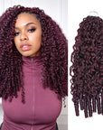 QVR Seamless Burmese Curly Feather Crochet Hair Highlight 