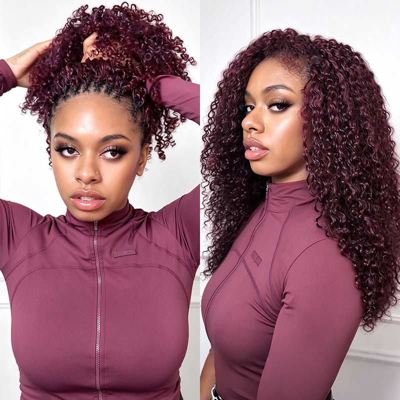 QVR Seamless Burmese Curly Feather Crochet Hair Highlight 