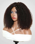 qvr wigs natural black kinky curly v part for effortless beauty