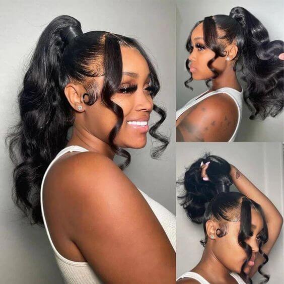 qvr human hair lace wigs handmade with brazilian body wave